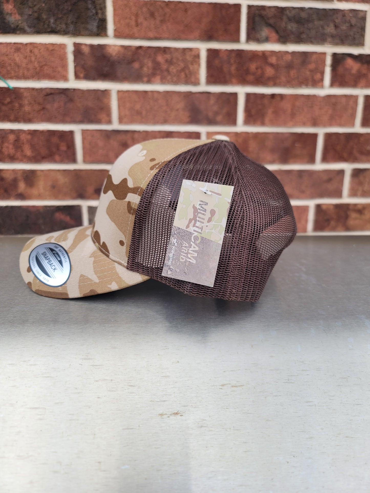 Multicam Retro Trucker Cap. Multicam Arid/Brown