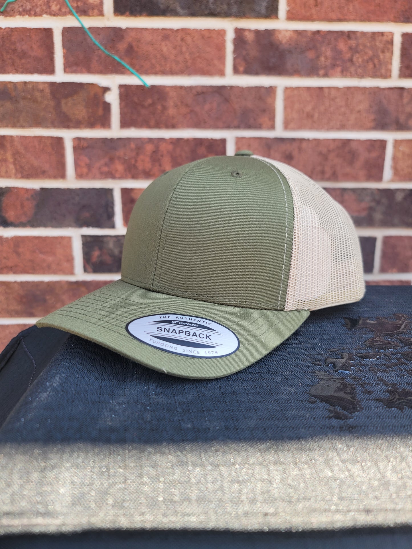 Retro Trucker Cap, Moss Green/Khaki