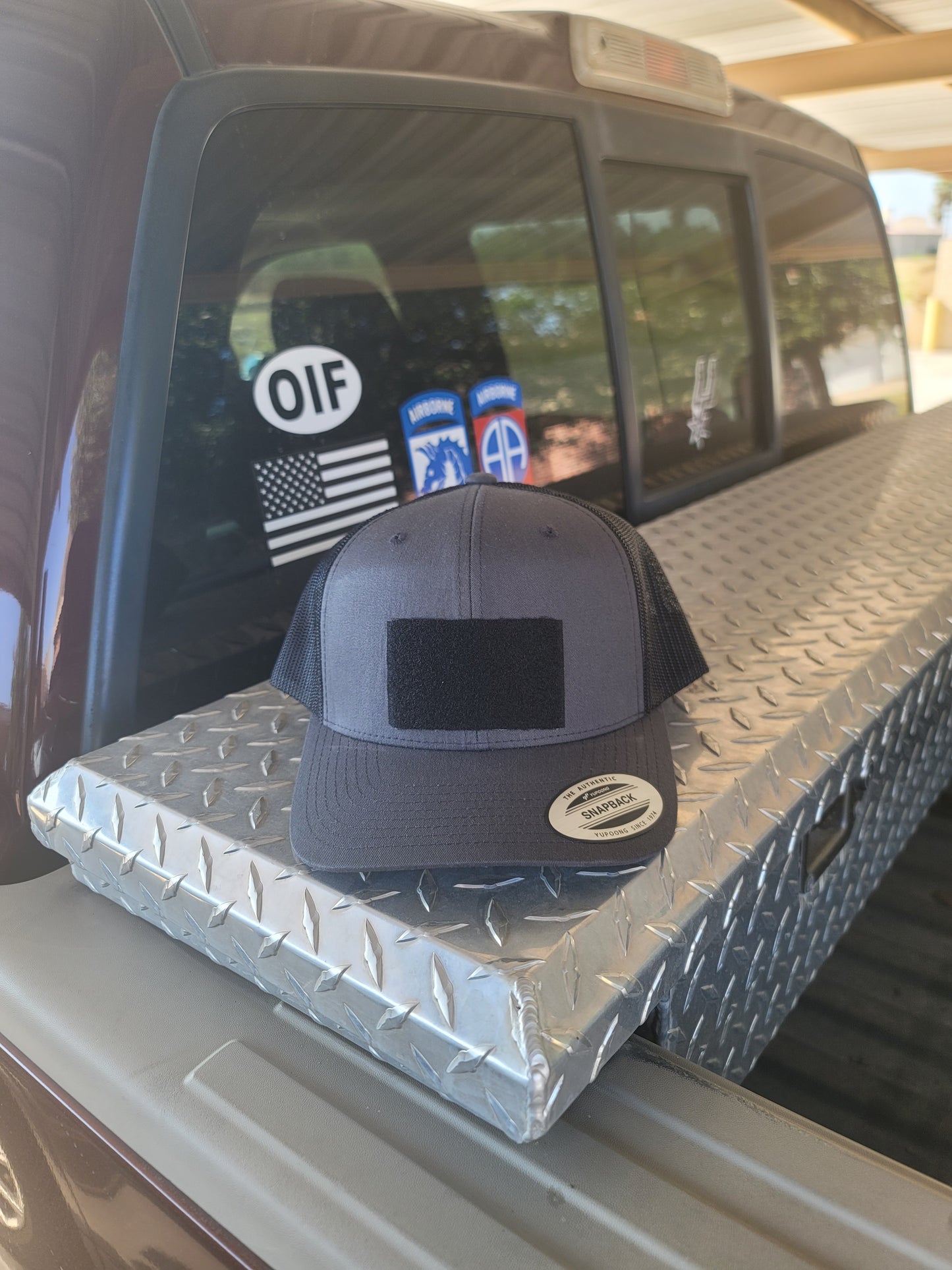 Charcoal and Black trucker cap