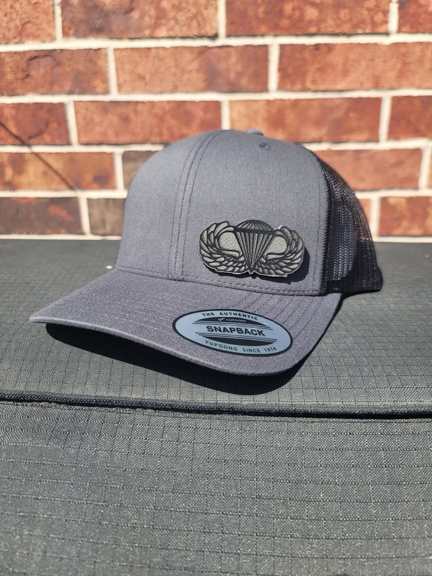 Charcoal and Black trucker cap