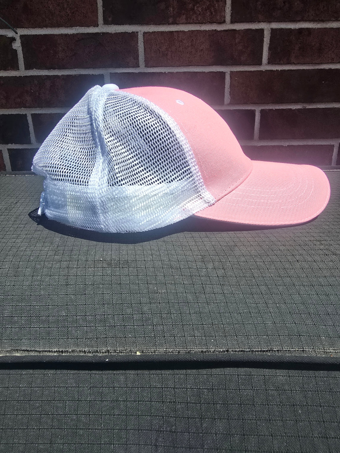 Pink and White trucker cap