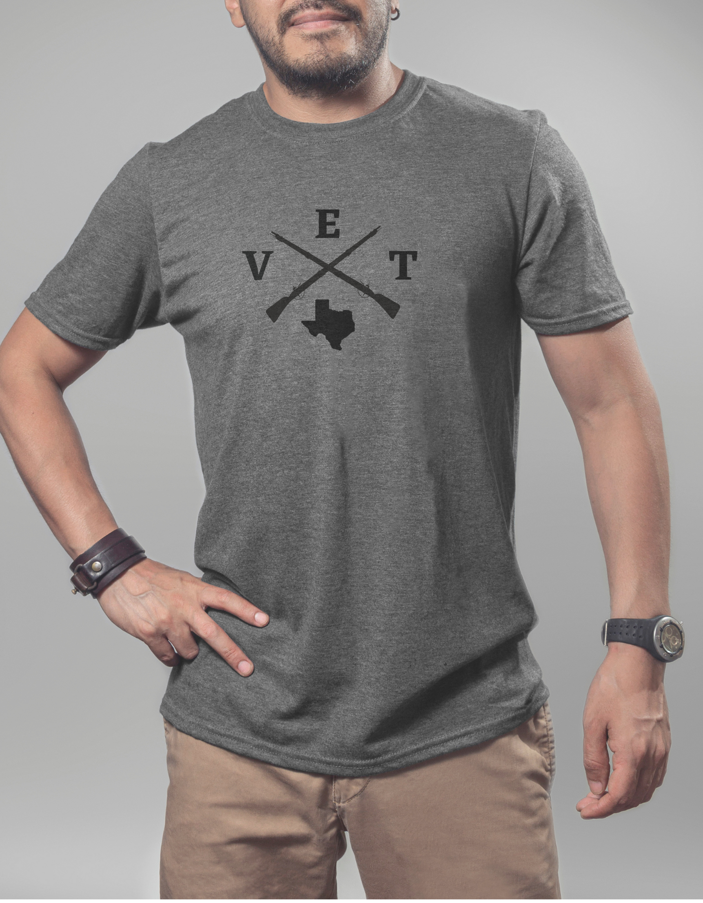 T-shirt, "TX VET" design