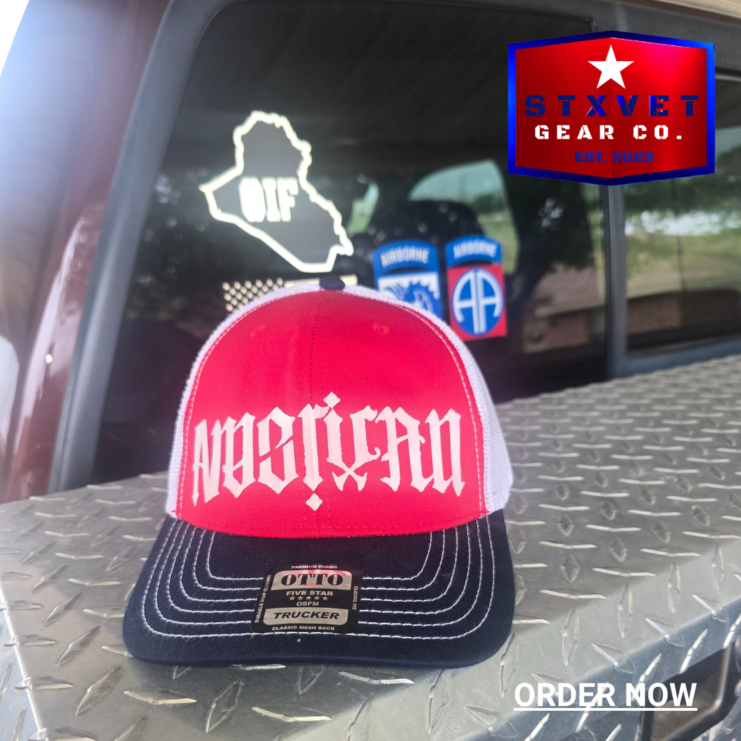 American Mexican Ambigram cap