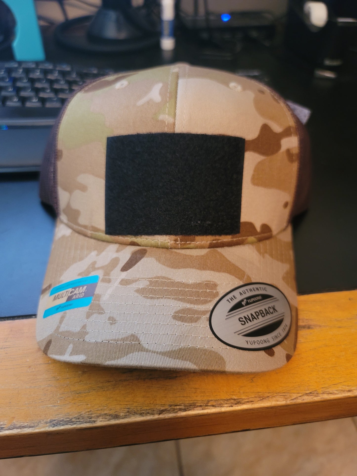 Multicam Retro Trucker Cap. Multicam Arid/Brown