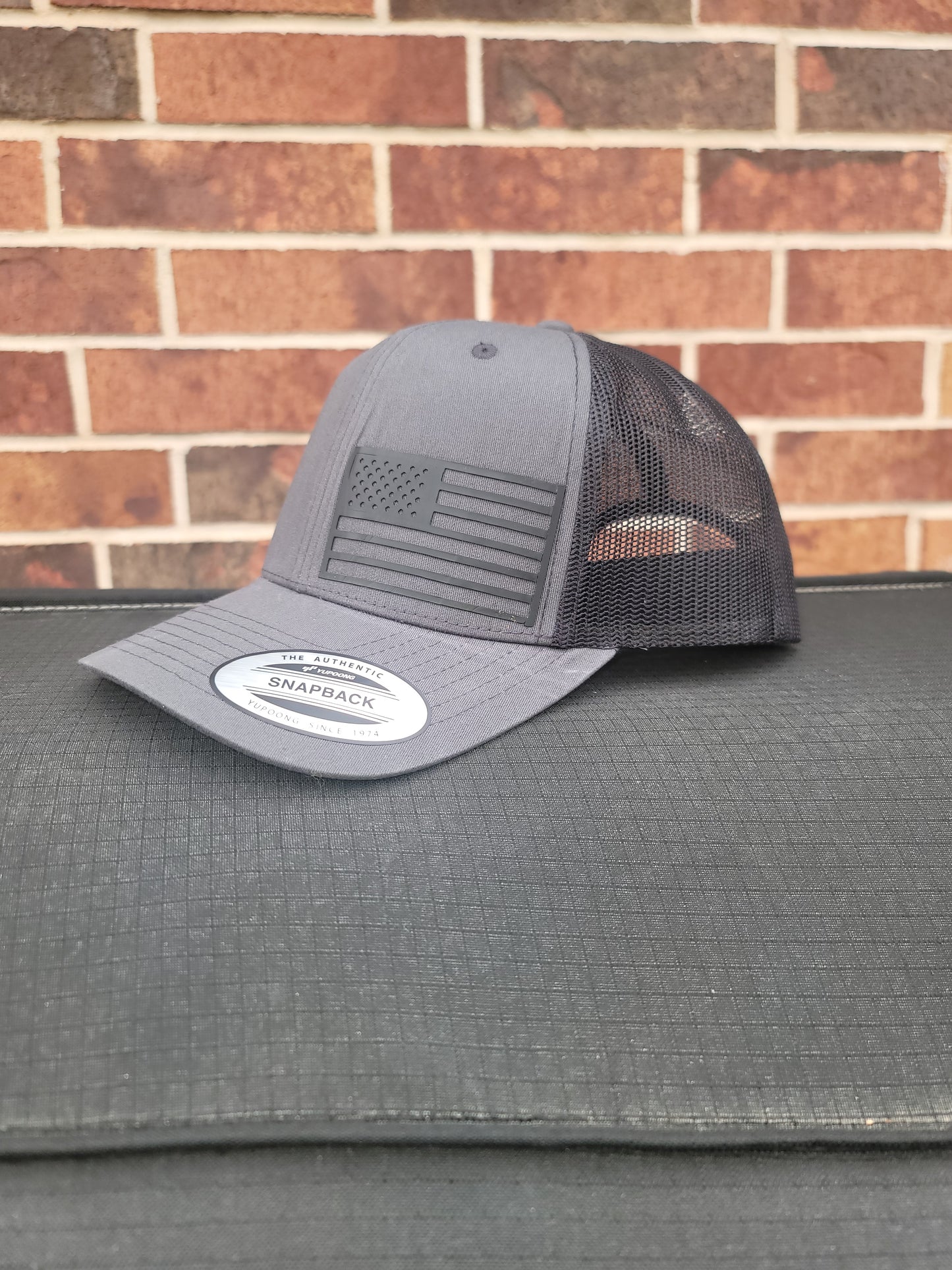 Charcoal and Black trucker cap