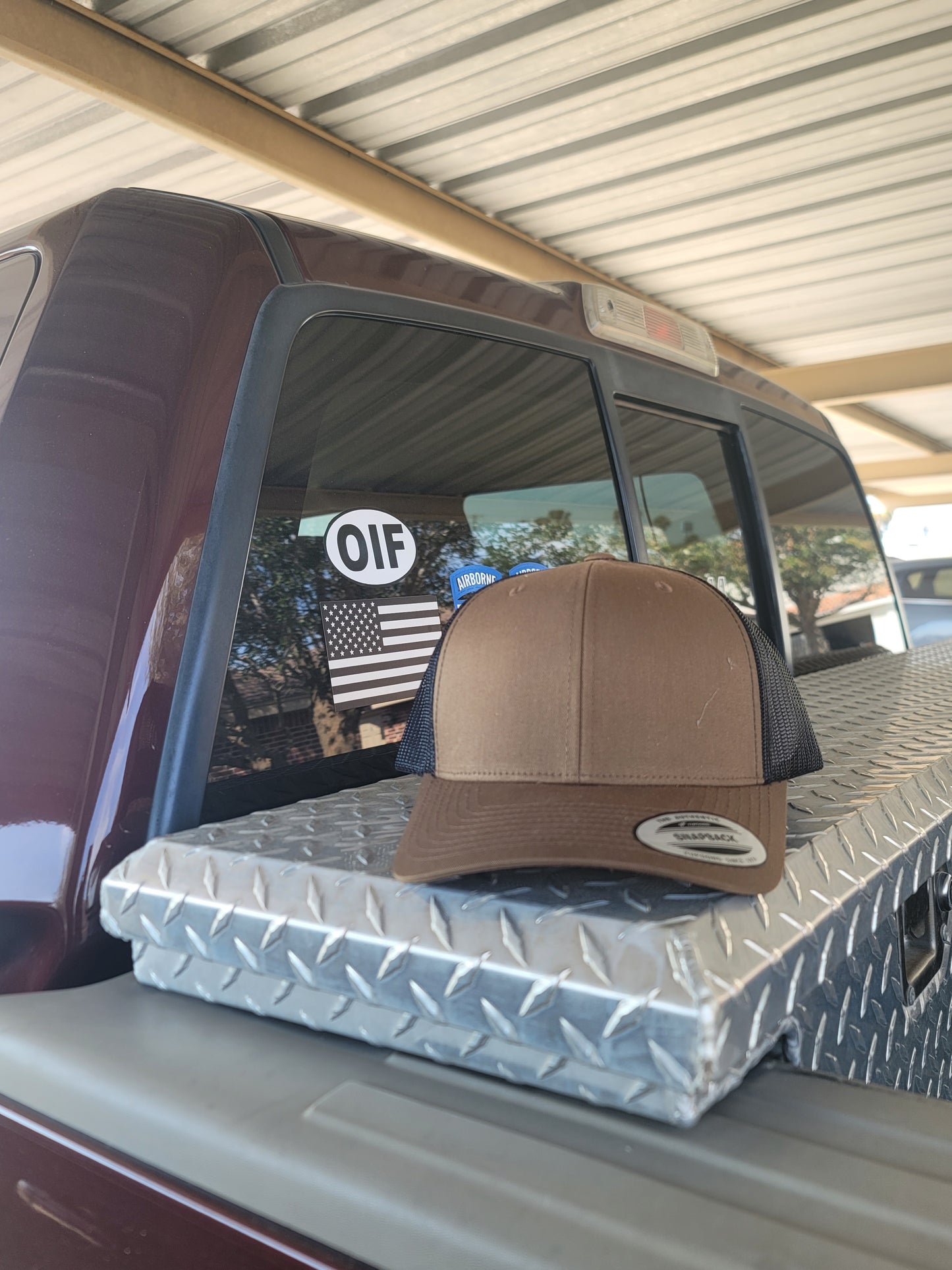 Retro Trucker Cap Two tone - Coyote Brown/ Black