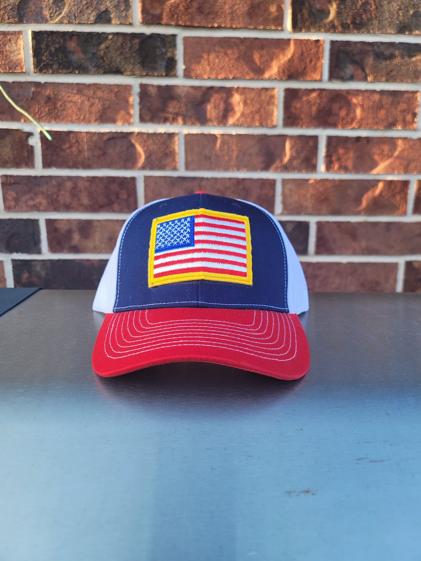 Red, White, and Blue Retro Trucker hat