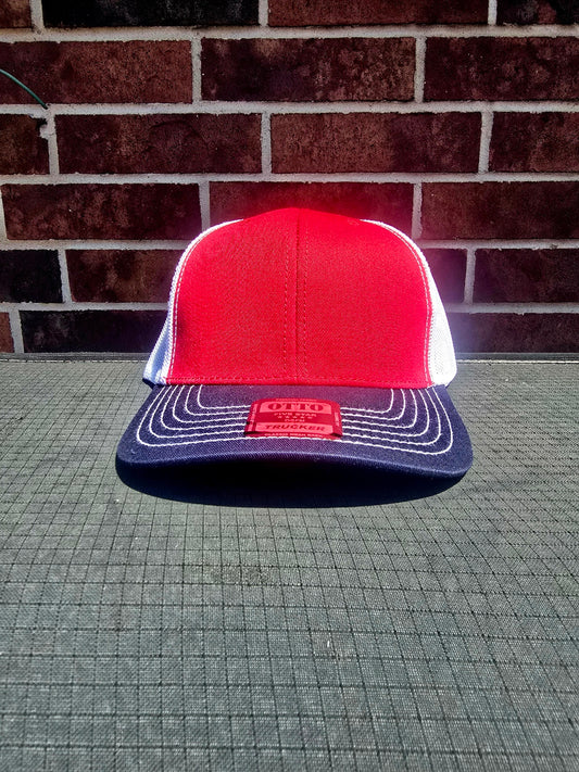 Red, Blue and White Trucker hat