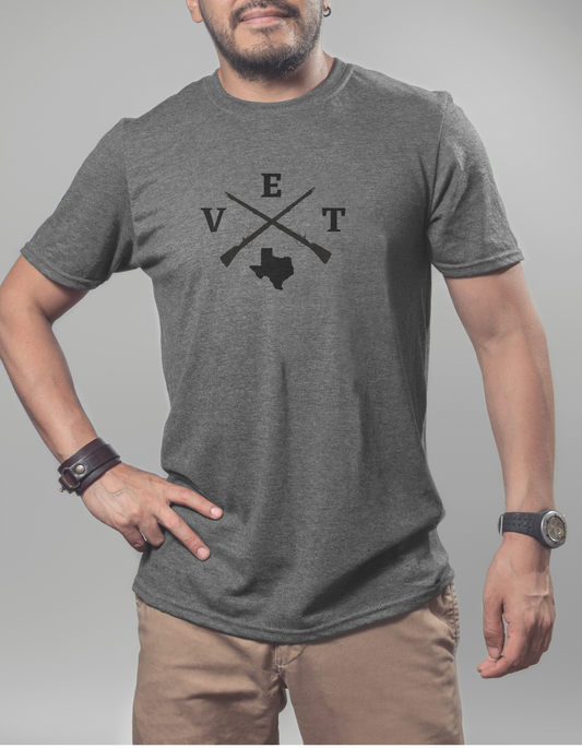 T-shirt,  "TX VET" design