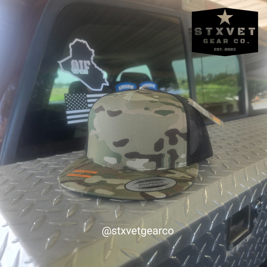 Multicam Trucker cap -  Green/black