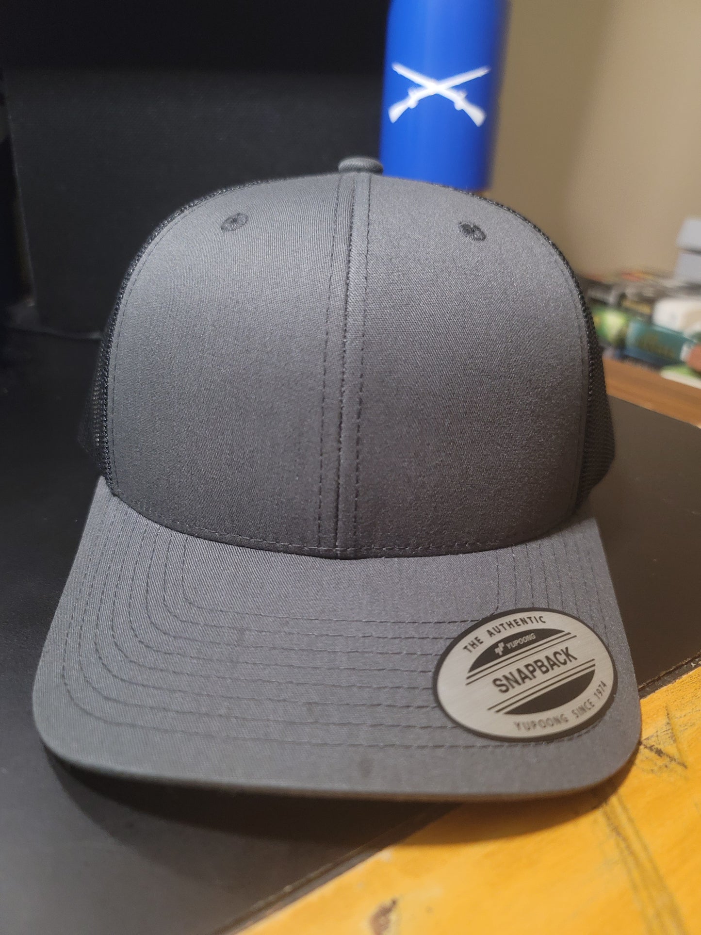 Charcoal and Black trucker cap