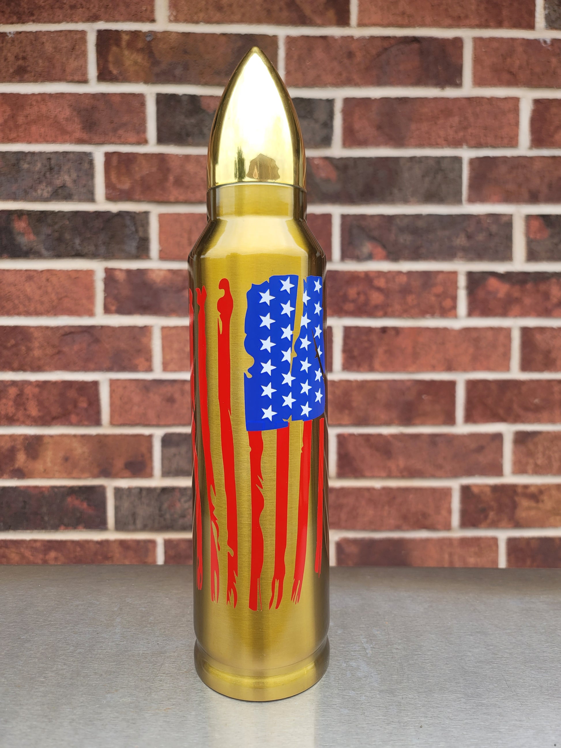 Personalized Bullet Thermos Tumbler, Father's Day Gift, Military