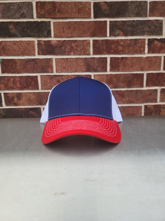 Red, White, and Blue Retro Trucker hat