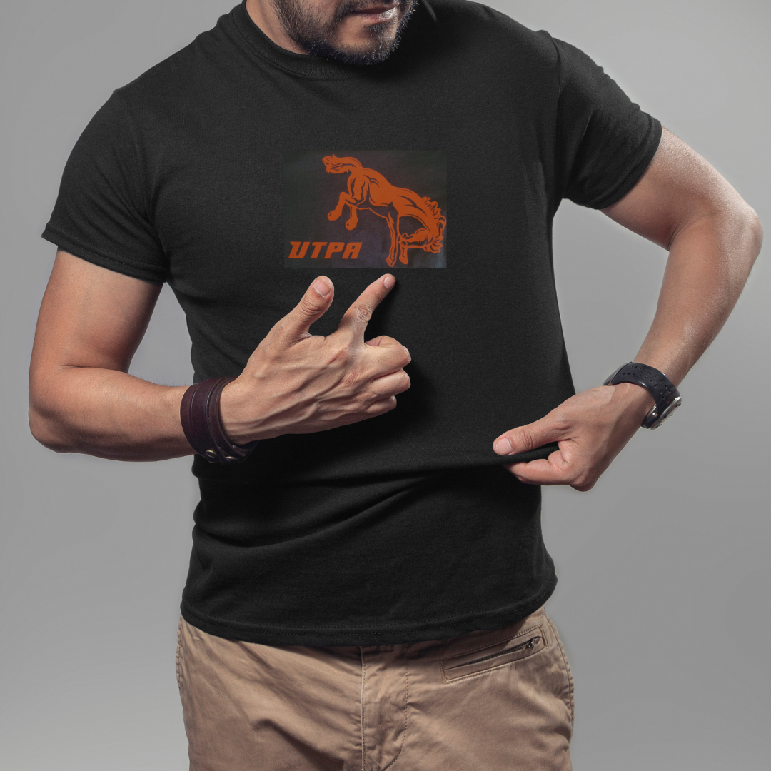 Personalized t-shirt with UTPA style Bronc – STXVET